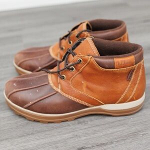 L.L. Bean Men's Brown Leather Waterproof Boots